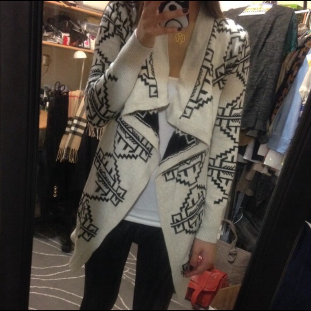 UO Draped Aztec Sweater
